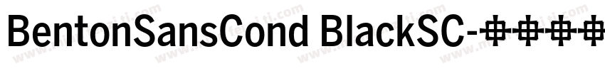 BentonSansCond BlackSC字体转换
